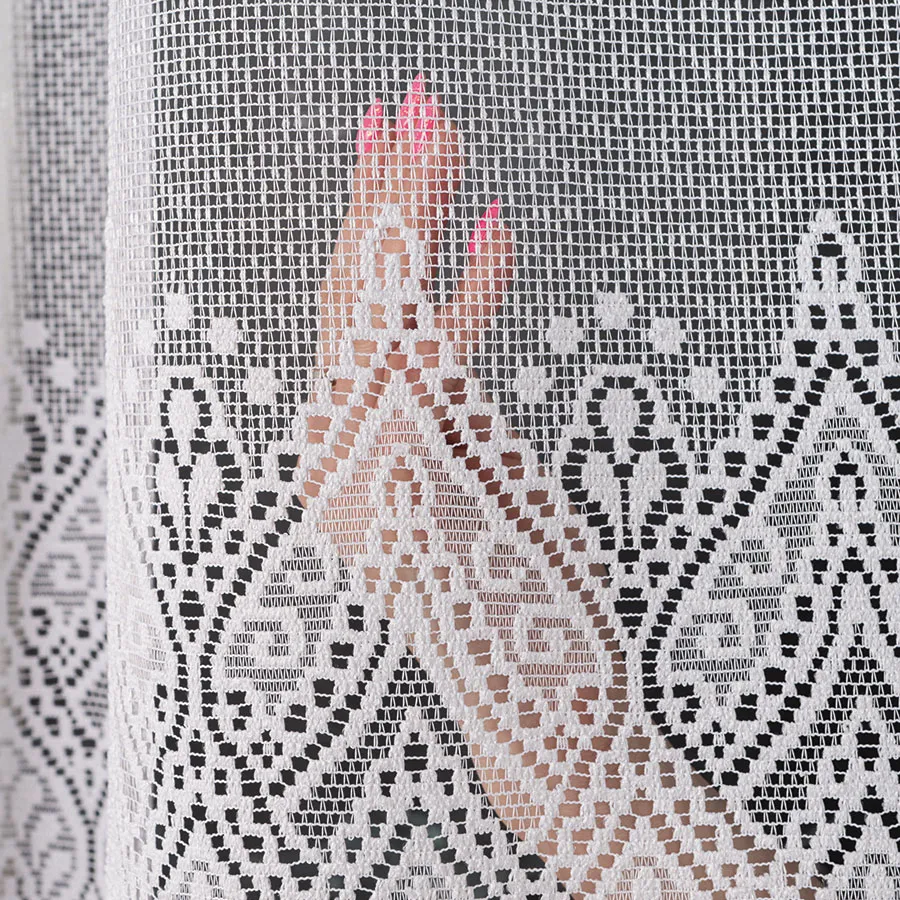 ESMERALDA Firanka żakardowa gotowa, szerokość 310cm x wysokość 140cm, kolor 001 biały 358691