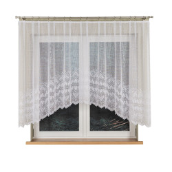 ESMERALDA Firanka żakardowa gotowa, szerokość 310cm x wysokość 140cm, kolor 001 biały 358691