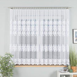 OKSANA Firanka żakardowa gotowa, szerokość 400 x wysokość 160cm, kolor 001 biały 049360 OKSANA Firanka żakardowa gotowa, szerokość 400 x wysokość 160cm, kolor 001 biały 049360