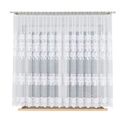 OKSANA Firanka żakardowa gotowa, szerokość 400 x wysokość 160cm, kolor 001 biały 049360 OKSANA Firanka żakardowa gotowa, szerokość 400 x wysokość 160cm, kolor 001 biały 049360