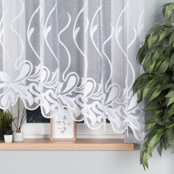 ALINA Firanka żakardowa gotowa, szerokość 320 x wysokość 160cm, kolor 001 biały 002412 ALINA Firanka żakardowa gotowa, szerokość 320 x wysokość 160cm, kolor 001 biały 002412