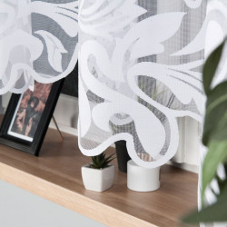 ALINA Firanka żakardowa gotowa, szerokość 320 x wysokość 160cm, kolor 001 biały 002412 ALINA Firanka żakardowa gotowa, szerokość 320 x wysokość 160cm, kolor 001 biały 002412