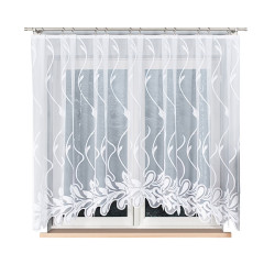 ALINA Firanka żakardowa gotowa, szerokość 320 x wysokość 160cm, kolor 001 biały 002412 ALINA Firanka żakardowa gotowa, szerokość 320 x wysokość 160cm, kolor 001 biały 002412