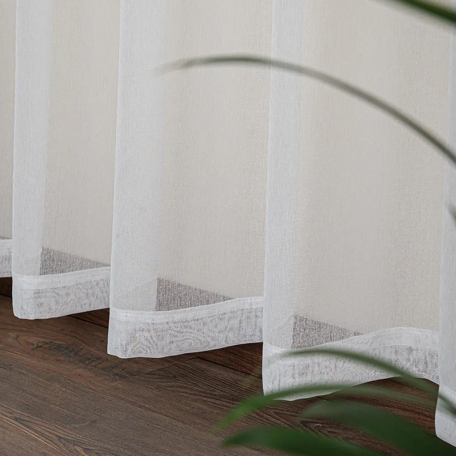 ETAMINA Firana gotowa na taśmie, szerokość 140 x wysokość 230cm, kolor 001 biały FG0003