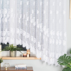 NORA Firanka żakardowa gotowa, szerokość 450 x wysokość 180cm, kolor 001 biały 023097 NORA Firanka żakardowa gotowa, szerokość 450 x wysokość 180cm, kolor 001 biały 023097