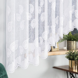 NORA Firanka żakardowa gotowa, szerokość 450 x wysokość 180cm, kolor 001 biały 023097 NORA Firanka żakardowa gotowa, szerokość 450 x wysokość 180cm, kolor 001 biały 023097