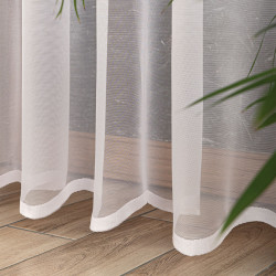 ELZA Firanka żakardowa gotowa, szerokość 300 x wysokość 240cm, kolor 001 biały 023456