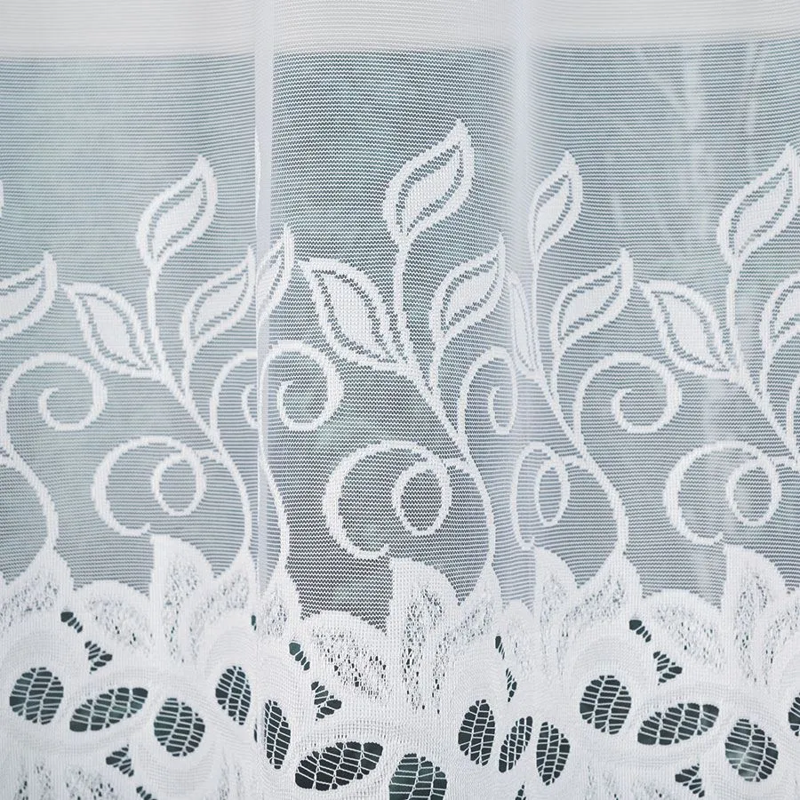 BASTIA Firanka żakardowa gotowa, szerokość 250 x wysokość 120cm, kolor 001 biały 648107