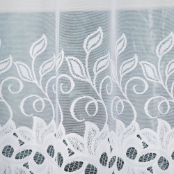 BASTIA Firanka żakardowa gotowa, szerokość 250 x wysokość 120cm, kolor 001 biały 648107 BASTIA Firanka żakardowa gotowa, szerokość 250 x wysokość 120cm, kolor 001 biały 648107