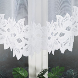 BASTIA Firanka żakardowa gotowa, szerokość 250 x wysokość 120cm, kolor 001 biały 648107 BASTIA Firanka żakardowa gotowa, szerokość 250 x wysokość 120cm, kolor 001 biały 648107