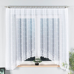 KAROLINA Firanka żakardowa gotowa, szerokość 400 x wysokość 170cm, kolor 001 biały 054160 KAROLINA Firanka żakardowa gotowa, szerokość 400 x wysokość 170cm, kolor 001 biały 054160