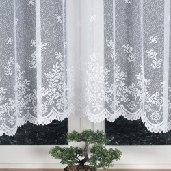 KAROLINA Firanka żakardowa gotowa, szerokość 400 x wysokość 170cm, kolor 001 biały 054160 KAROLINA Firanka żakardowa gotowa, szerokość 400 x wysokość 170cm, kolor 001 biały 054160