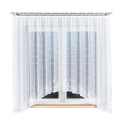 KAROLINA Firanka żakardowa gotowa, szerokość 400 x wysokość 170cm, kolor 001 biały 054160 KAROLINA Firanka żakardowa gotowa, szerokość 400 x wysokość 170cm, kolor 001 biały 054160