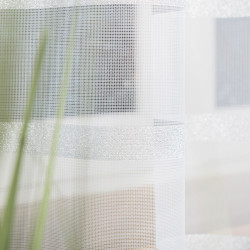 HALINA Firanka żakardowa gotowa, szerokość 300 x wysokość 180cm, kolor 001 biały ze srebrnym lurexem 000383 HALINA Firanka żakardowa gotowa, szerokość 300 x wysokość 180cm, kolor 001 biały ze srebrnym lurexem 000383