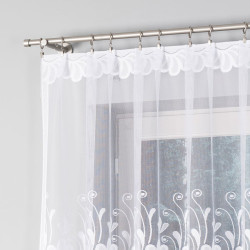 KASJANA Firanka żakardowa gotowa, szerokość 320 x wysokość 160cm, kolor 001 biały 007003 KASJANA Firanka żakardowa gotowa, szerokość 320 x wysokość 160cm, kolor 001 biały 007003