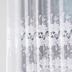 KASJANA Firanka żakardowa gotowa, szerokość 320 x wysokość 160cm, kolor 001 biały 007003 KASJANA Firanka żakardowa gotowa, szerokość 320 x wysokość 160cm, kolor 001 biały 007003