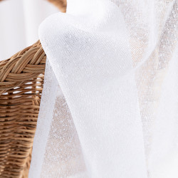 Firana gotowa na taśmie, szerokość 140cm x wysokość 250cm, kolor 001 biały 424121