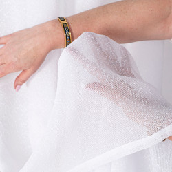 Firana gotowa na taśmie, szerokość 140cm x wysokość 250cm, kolor 001 biały 424121