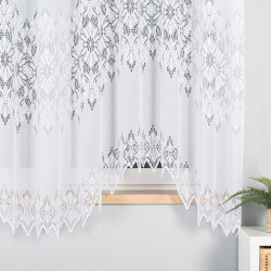 EMILIA Firanka żakardowa gotowa fala, szerokość 340 x wysokość 180cm, kolor 001 biały 181040