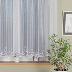 AGNIESZKA Firanka żakardowa gotowa, szerokość 300cm x wysokość 150cm, kolor 001 biały 358991