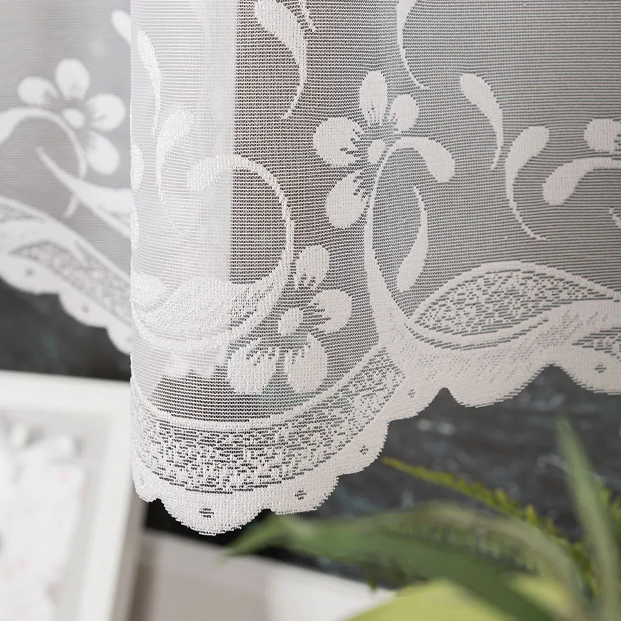 AGNIESZKA Firanka żakardowa gotowa, szerokość 300cm x wysokość 150cm, kolor 001 biały 358991