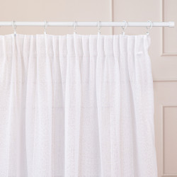 Firana gotowa na taśmie, szerokość 300cm x wysokość 250cm, kolor 001 biały 424118