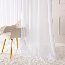 Firana gotowa na taśmie, szerokość 300cm x wysokość 250cm, kolor 001 biały 424118