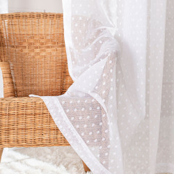 Firana gotowa na taśmie, szerokość 300c x wysokość 250cm, kolor 001 biały 424091