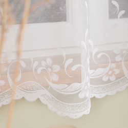 AGNIESZKA Firanka żakardowa gotowa, szerokość 300cm x wysokość 170cm, kolor 001 biały 358991