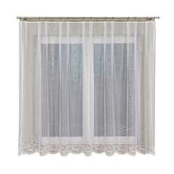 AGNIESZKA Firanka żakardowa gotowa, szerokość 300cm x wysokość 170cm, kolor 001 biały 358991