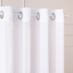 Firana gotowa na przelotkach, szerokość 300cm x wysokość 250cm, kolor 001 biały 424118 Firana gotowa na przelotkach, szerokość 300cm x wysokość 250cm, kolor 001 biały 424118