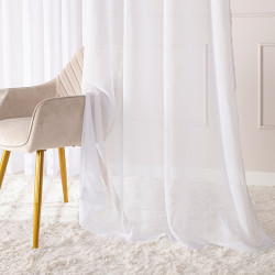 Firana gotowa na przelotkach, szerokość 300cm x wysokość 250cm, kolor 001 biały 424118 Firana gotowa na przelotkach, szerokość 300cm x wysokość 250cm, kolor 001 biały 424118