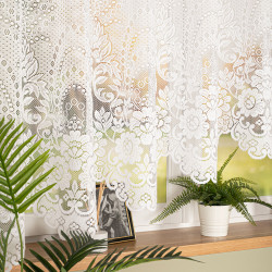 ELA Firanka żakardowa gotowa, szerokość 400 x wysokość 160cm, kolor 001 biały 361090