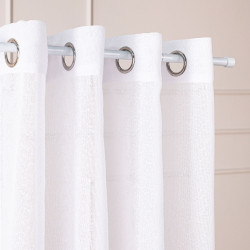 Firana gotowa na przelotkach, szerokość 300cm x wysokość 250cm, kolor 001 biały 424121 Firana gotowa na przelotkach, szerokość 300cm x wysokość 250cm, kolor 001 biały 424121