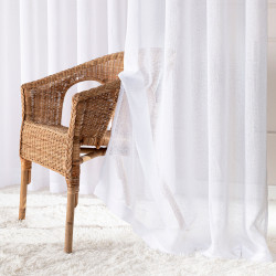 Firana gotowa na przelotkach, szerokość 300cm x wysokość 250cm, kolor 001 biały 424121 Firana gotowa na przelotkach, szerokość 300cm x wysokość 250cm, kolor 001 biały 424121