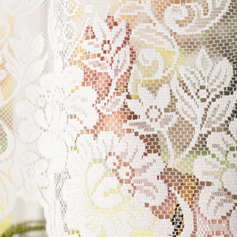 ELA Firanka żakardowa gotowa, szerokość 300 x wysokość 160cm, kolor 001 biały 361090