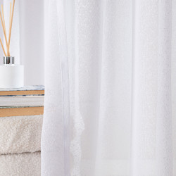 Firana gotowa na przelotkach, szerokość 140cm x wysokość 250cm, kolor 001 biały 424121