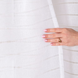 Firana gotowa na taśmie, szerokość 300cm x wysokość 250cm, kolor 001 biały 424088