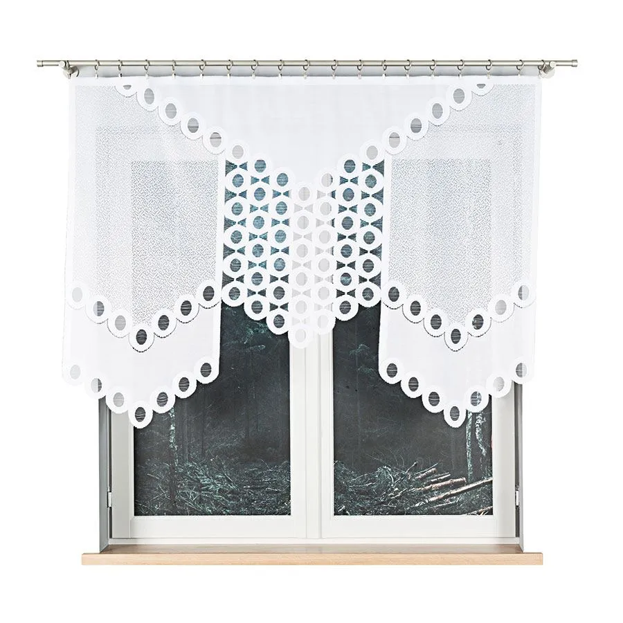 DIASKIA Panel żakardowy gotowy, szerokość 160 x wysokość 120cm, kolor 001 biały 019327