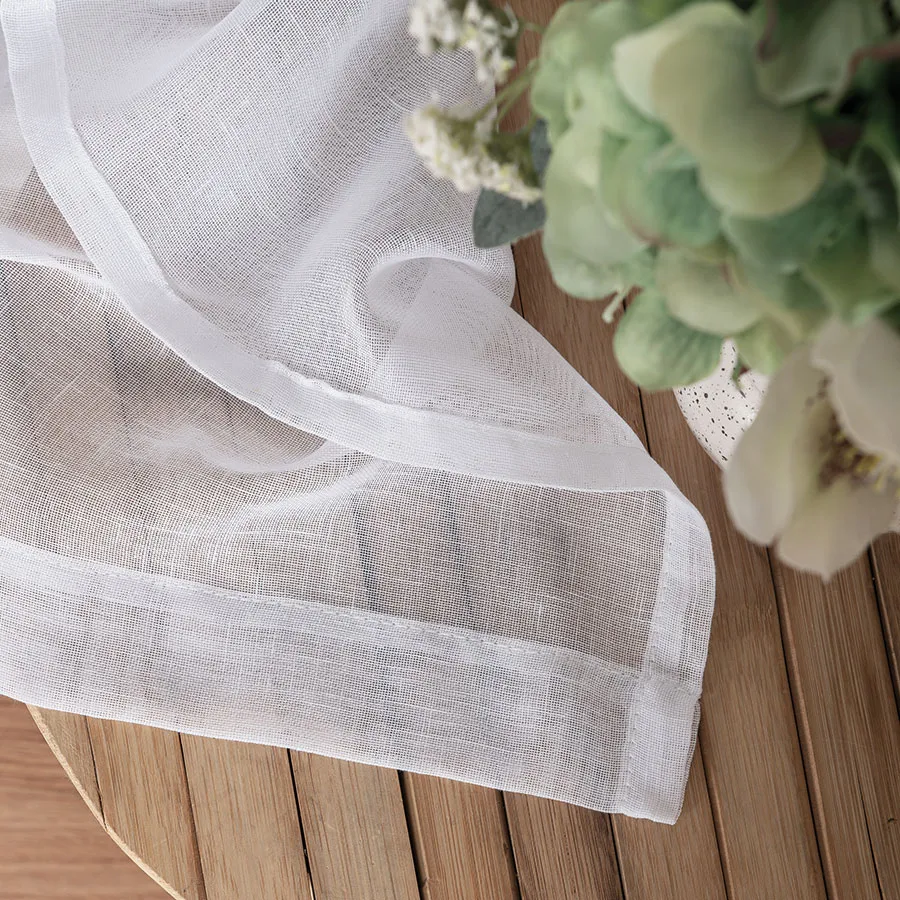 Firana gotowa na przelotkach, 140x250 cm, kolor 001 biały 400007