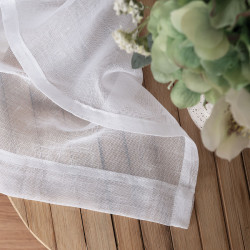 Firana gotowa na przelotkach, 140x250 cm, kolor 001 biały 400007