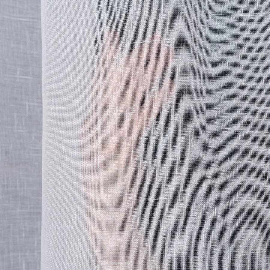 Firana gotowa na przelotkach, 140x250 cm, kolor 001 biały 400007