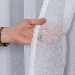 Firana gotowa na przelotkach, 140x250 cm, kolor 001 biały 400007