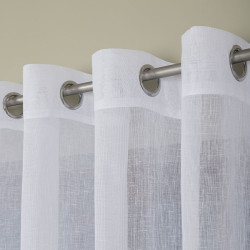 Firana gotowa na przelotkach, 140x250 cm, kolor 001 biały 400007