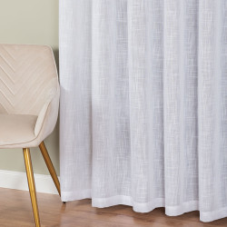 Firana gotowa na przelotkach, 500x250 cm, kolor 001 biały 400002