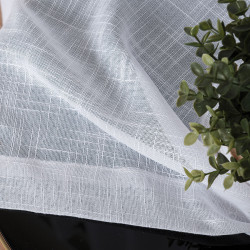 Firana gotowa na przelotkach, 500x250 cm, kolor 001 biały 400002