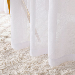 Firana gotowa na taśmie, szerokość 140cm x wysokość 250cm, kolor 001 biały 424118 Firana gotowa na taśmie, szerokość 140cm x wysokość 250cm, kolor 001 biały 424118