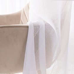 Firana gotowa na taśmie, szerokość 140cm x wysokość 250cm, kolor 001 biały 424118 Firana gotowa na taśmie, szerokość 140cm x wysokość 250cm, kolor 001 biały 424118