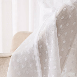 Firana gotowa na taśmie, szerokość 140cm x wysokość 250cm, kolor 001 biały 424091