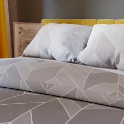 NITTA Komplet pościeli z bawełny satynowej 160x200cm 100100 NITTA Komplet pościeli z bawełny satynowej 160x200cm 100100